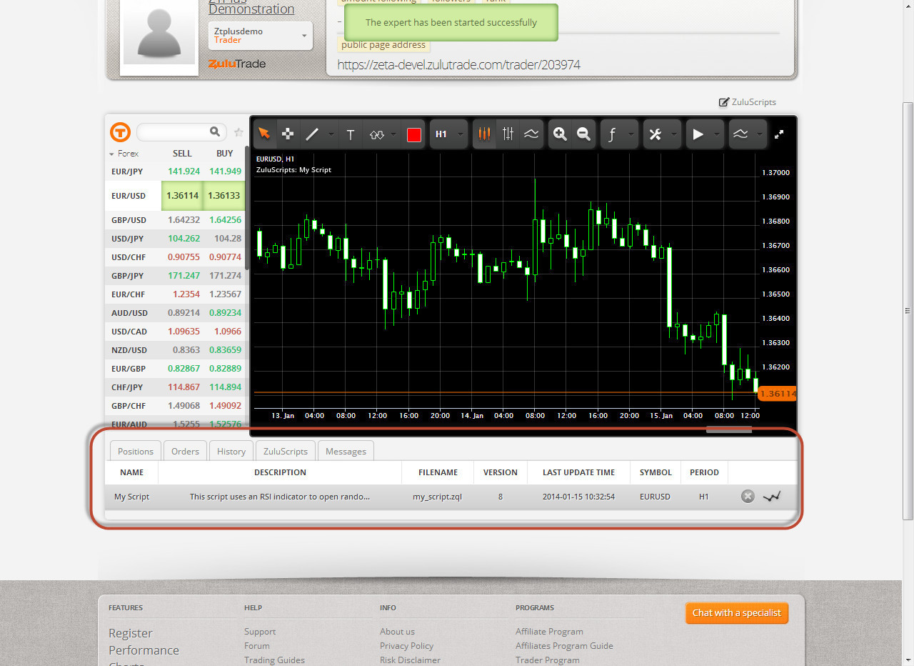 Forex Investor Account | ZuluTrade Social Forex Trading